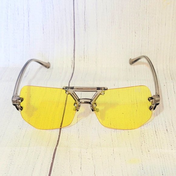 Armani Accessories - Armani RP7128MX 60/15-135 Chrome/Yellow Lenses Sunglasses